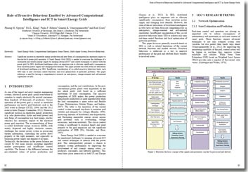 Role of Proactive Behaviour Enabled by Advanced Computational Intelligence and ICT in Smart Energy Grids